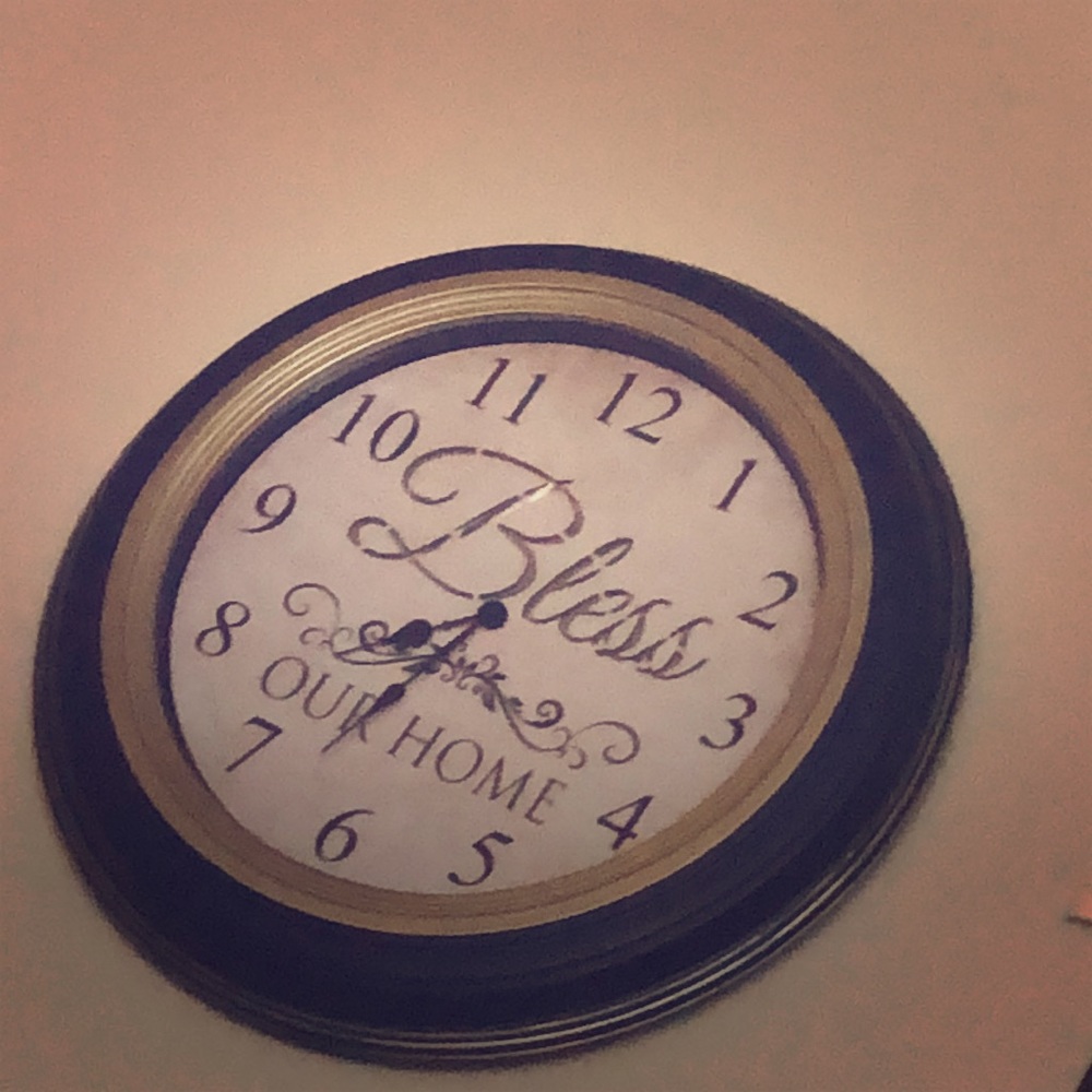 Bless our home clock